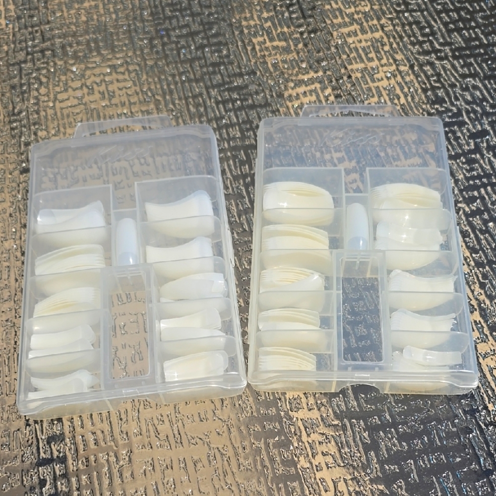 KISS Brand 2 Packs Of 100 Pcs. Nail Tips Curve Overlap
